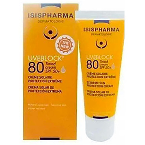 ISISPHARMA UVEBLOCK CREME SPF80+ TEINTE 40ML