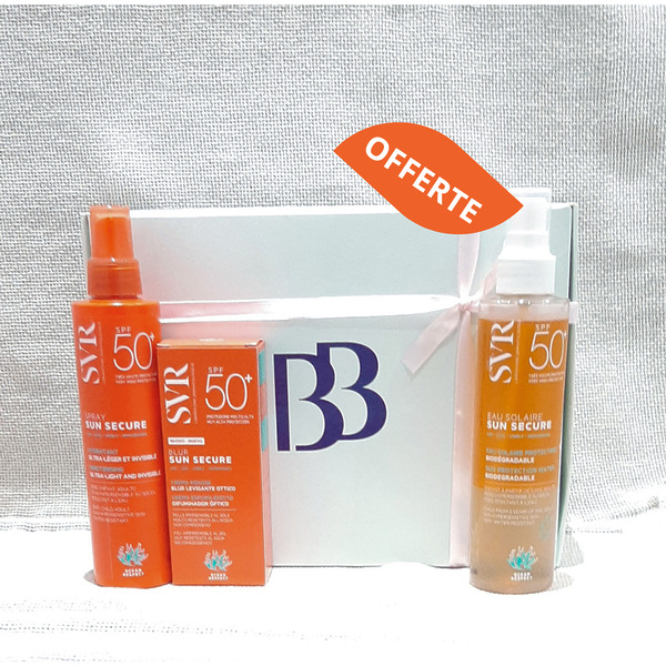 PACK SVR SUN SECURE SPF50+ SPRAY INVISIBLE + BLUR (EAU SOLAIRE OFFERTE)