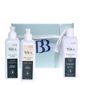 BOX CADEAU WILA COSMETICS  SHAMPOOING + GEL DOUCHE SEDUCTION + GEL MAINS