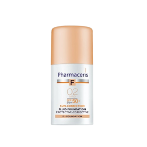 PHARMACERIS F SUN-CORRECTION SPF50+ FOND DE TEINT SAND 02