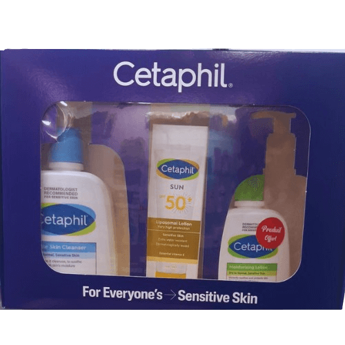 CETAPHIL COFFRET SUN LIPOSOMAL+GENTLE SKIN+LOTION HYDRATANT OFFERT
